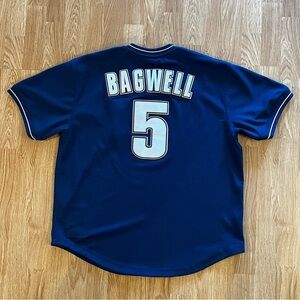 Mitchell & Ness Cooperstown Authentic Jeff Bagwell #5 Houston Astros Jersey Navy